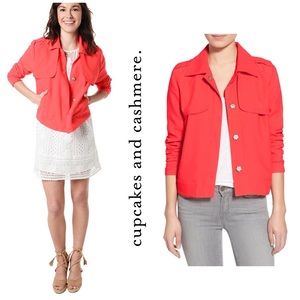 NWT Cupcakes And Cashmere Satin Crepe Jacket